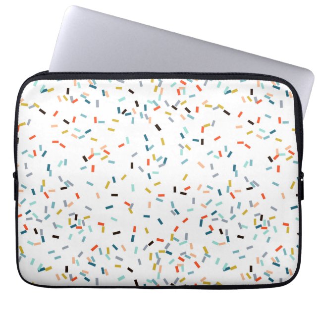 Kleurrijke Confetti Herfst Pattern Laptop Sleeve (Voorkant)