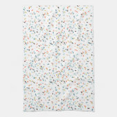 Kleurrijke Confetti Herfst Pattern Theedoek (Verticaal)