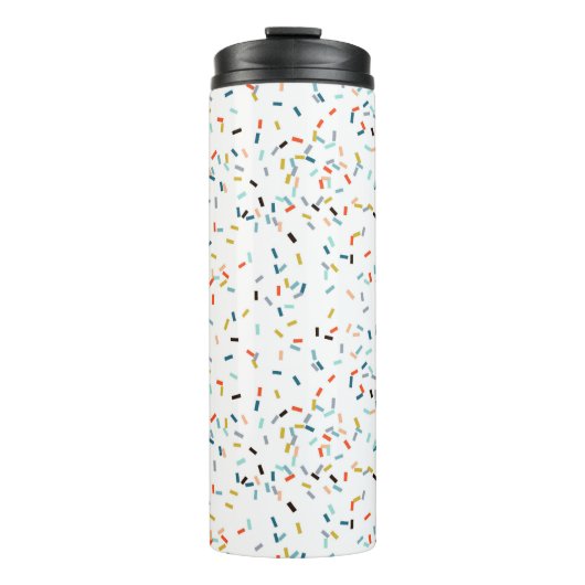Kleurrijke Confetti Herfst Pattern Thermosbeker (Voorkant)
