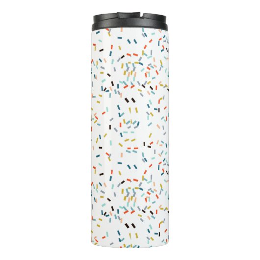 Kleurrijke Confetti Herfst Pattern Thermosbeker (Achterkant)