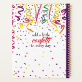 Kleurrijke Confetti Planner (Achterkant)
