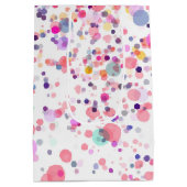 Kleurrijke Confetti Waterverf Medium Cadeauzakje (Achterkant)