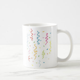 Kleurrijke Confettien en Wimpels Koffiemok