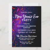 Kleurrijke Confettislingers Oud en Nieuw-feestje Kaart (Voorkant)