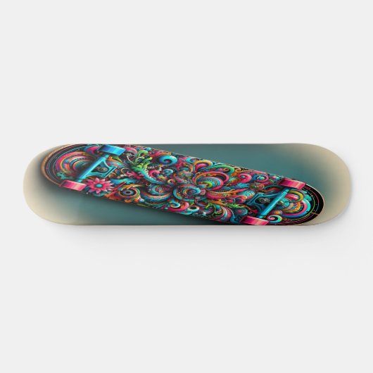 "Kleurrijke Confluence" Skateboard (Horizontaal)