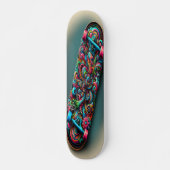 "Kleurrijke Confluence" Skateboard (Voorkant)