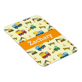 Kleurrijke constructie voertuigen patroon voor jon magneet (Rechterzijde)