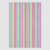 Kleurrijke & Cool Monster Stripes Tissuepapier (Voorkant)