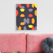 Kleurrijke, coole, trendmatige, moderne, cirkelvor canvas afdruk (Insitu (Woonkamer))