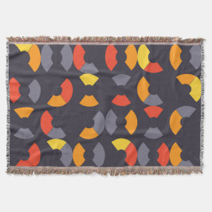 Kleurrijke, coole, trendmatige, moderne, cirkelvor deken