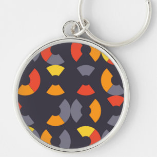 Kleurrijke, coole, trendmatige, moderne, cirkelvor sleutelhanger