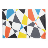 Kleurrijke, coole, trendy, moderne geometrische vo kussensloop (Voorkant)