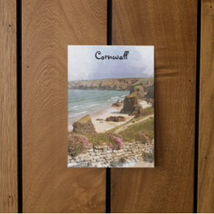 Kleurrijke Cornwall Engeland kustlandschap Briefkaart