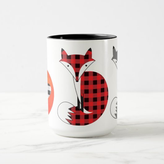 Kleurrijke Country Fox Design Mok (Midden)