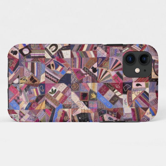 Kleurrijke  Crazy Quilt Case-Mate iPhone Case (Achterkant (horizontaal))