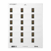 Kleurrijke Cross Motif Adresetiketten Etiket (Full Sheet)