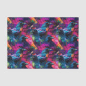 Kleurrijke Crown Raven Print Tissuepapier (Voorkant)