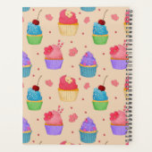 Kleurrijke Cup cakes Patroon Planner (Achterkant)