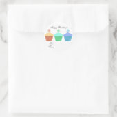 Kleurrijke Cupcakes Stickers (Tas)