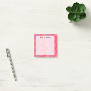 Kleurrijke curven aangepast grafisch logo aangepas post-it® notes