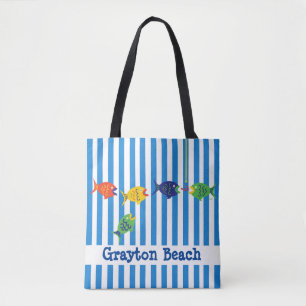 Kleurrijke Custom Fishy Beach Shoulder Tas