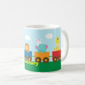 Kleurrijke Cute Dieren Trein voor Kinderen Koffiemok (Voorkant rechts)