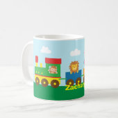 Kleurrijke Cute Dieren Trein voor Kinderen Koffiemok (Voorkant links)