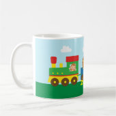 Kleurrijke Cute Dieren Trein voor Kinderen Koffiemok (Links)