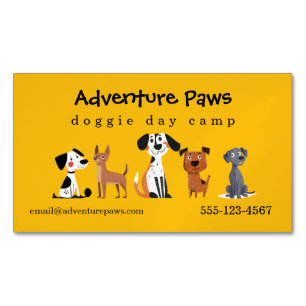 Kleurrijke Cute Huisdieren Honden Dierenservices Magnetisch Visitekaartje