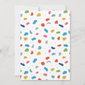 Kleurrijke Cute Kids Rotsbeklimmen Bedankkaart (Achterkant)