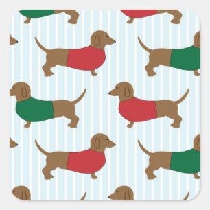 Kleurrijke Dachshund Dogs Stickers