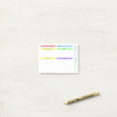 Kleurrijke Dagelijkse Planner Post-it® Notes (Op bureau)