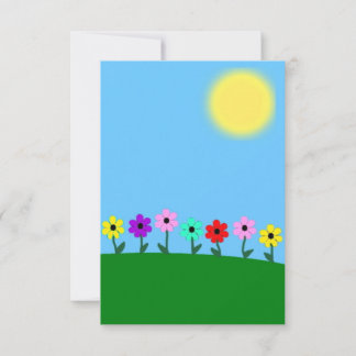 kleurrijke dagen RSVP kaartje