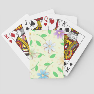 Kleurrijke daisies pokerkaarten