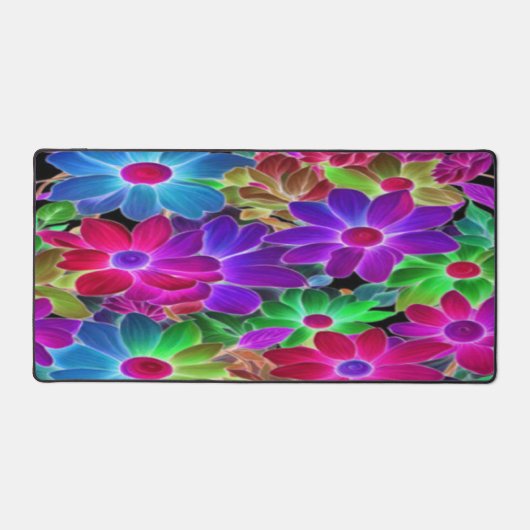Kleurrijke Daisy Abstract - Desk Mat (Voorkant)