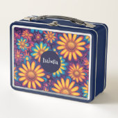 Kleurrijke Daisy bloem rustiek psychedelisch patro (Voorkant)