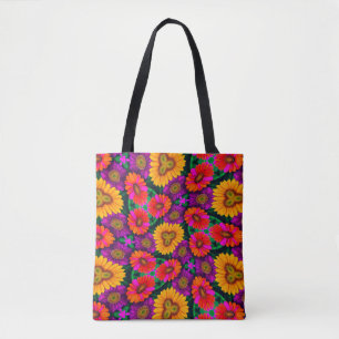 Kleurrijke Daisy Bouquet Pattern Tas