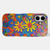 kleurrijke daisy-explosie Case-Mate iPhone case (Achterkant (horizontaal))