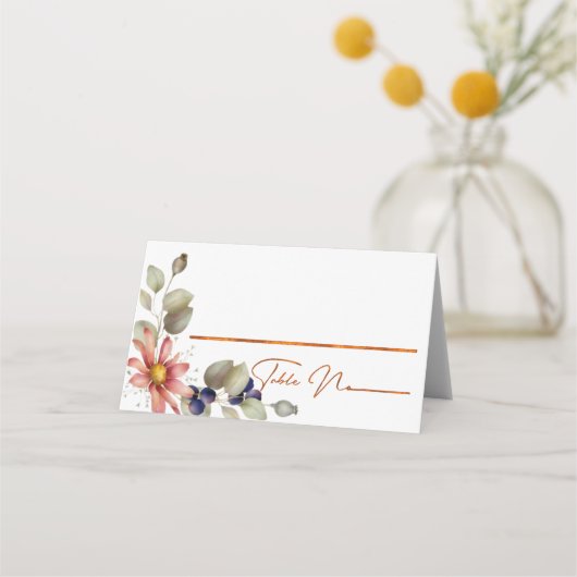 Kleurrijke Daisy Wildflower Waterverf Bloemen (Voorkant)