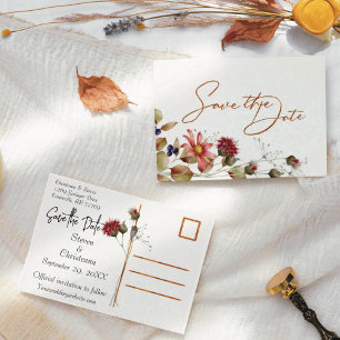 Kleurrijke Daisy Wildflower Waterverf Bloemen Aankondigingskaart