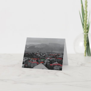Kleurrijke daken Notecards Kaart