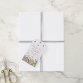 Kleurrijke dank u bruiloft cadeaulabel (Met Touw)