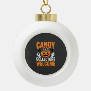 Kleurrijke Dansende Skeletten Halloween Feest Keramische Bal Ornament