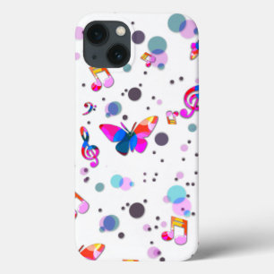 Kleurrijke dansmuziek iPhone 13 hoesje