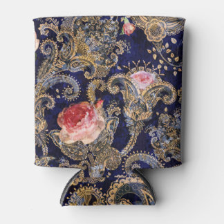 Kleurrijke decoratieve bloemen Batik Blikjeskoeler