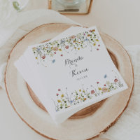 Kleurrijke delicate wilde bloemen Calligraphy Brui
