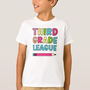 Kleurrijke derdeklasser League terug naar school T-shirt