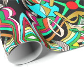 Kleurrijke Design Cadeaupapier (Rol Hoek)