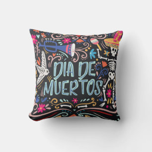 Kleurrijke Dia de los Muertos   Sierkussens Kussen