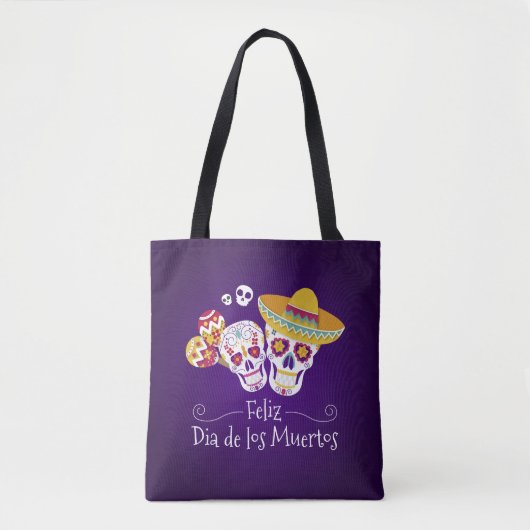 Kleurrijke Dia de los Muertos | Tote bag (Voorkant)